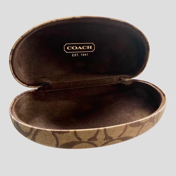 Coach Women's Tan case sunglasses. - Picture 7 of 8